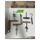 VINTAGE BARWARE-CORKSCREWS, ICE PICK ETC