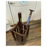 COAT RACK, UMBRELLA STAND, NEEDS WORK