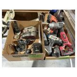 ASSORTED DRILLS, NO BATT/CHARGERS, NOT TESTED X2