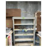 WOOD SHELF, 68"T X 48"W X 12"D