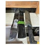 LAWN MOWER BLADES + MACHETE X3