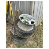 TOYOTA RIMS, 3 TIRES 4 RIMS