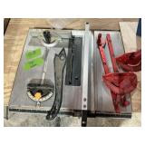 GENESIS 10" TABLE SAW W HOMEMADE TABLE 48"X80"X32"