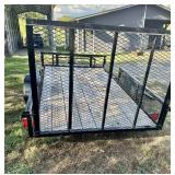 SINGLE AXLE UTILITY TRAILER 5FT7" WIDE X 10FT2"