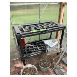 PLASTIC SHELVES 36"W X 17" D X 34"T X3