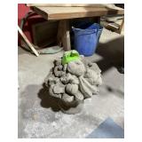 CONCRETE GARDEN PIECE FLOWERS, FRUIT BASKET?