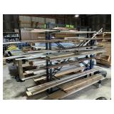 METAL WOOD CADDY 60" X 36" X 72"T WOOD INCLUDED