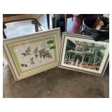 PICTURES X2 FRAMED, SIGNED
