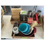 MISC KITCHEN-BOWLS,SPICES,GRILL CLEANER ETC