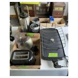 KITCHEN APPLIANCES- TOASTER, SKILLET GRILL ETC