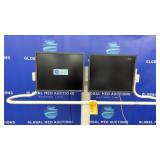 Mobile Dual Monitor Cart, w/ 2 Eizo Monitors