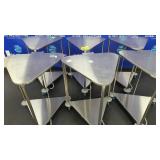 Lot of 6 Pedigo Triangular Linen Hamper