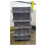 Uline Panel Double-Sided Louvered Bin Rack