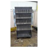 Uline Panel Double-Sided Louvered Bin Rack