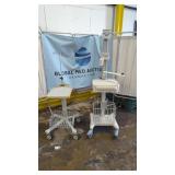 Lot of 2 Medical Rolling Stand/Workstation