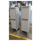 Lot of 2 Rolling Storage Cabinet