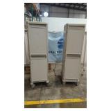 Lot of 2 Rolling Storage Cabinet