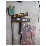 Rustic Wooden Signs With Painted Designs