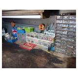 Bolt Bins and Contents with Miscellaneous Hardware