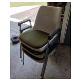 Stackable Chairs with Armrests
