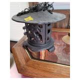 Cast Iron Hanging Lantern with Chain