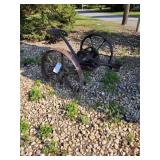 Antique Cast Iron Farm Plow With Seat