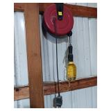 Retractable Cord Reel with Drop Light