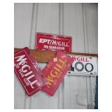 McGill 30-Year Club License Plates (4)