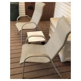 Outdoor Patio Chairs and Side Table Set