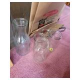 Glass Jars and milk bottle