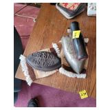 Cast Iron and Metal Irons with Wooden Handles