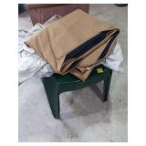 Two Plastic Stools with Two Covers