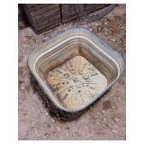 Galvanized Metal Wash Tub with Handles