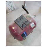 Red Expansion Tank with Pipe Attachment
