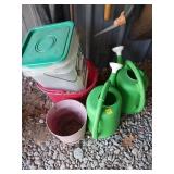 Garden Items Including Watering Cans