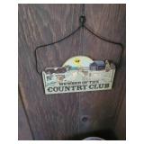 Wooden Rustic Member of the Country Club