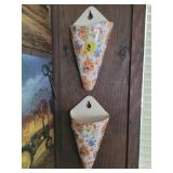 Floral Wall Pockets and Decorative Tins