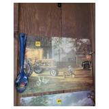Metal Spoon and Farming-Themed Wall Art