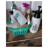 Spray Bottles and Cleaning Supplies