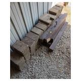 Concrete Blocks and Wooden Beams