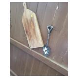 Wood Cutting Board and spade decor