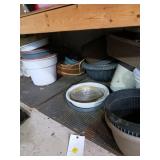Planters on Bottom Floor Shelf