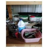 Contents Of 1st Shelf: Gardening Supplies