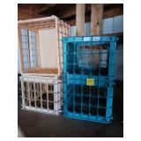 4 Plastic Mini Crates