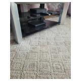 Glass and Metal TV Stand with Electronics
