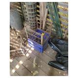 Metal Wire Baskets with Plastic Crates