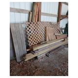 Lumber and Wooden Panels on West Wall
