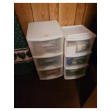 Plastic Storage Drawer Units