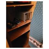 Closet Contents with Iron and Storage Items
