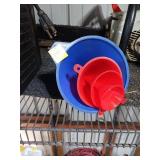 Blue and Red Multi-Purpose Funnel Set